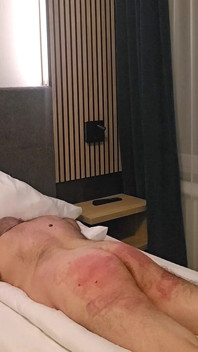 Värmer upp med sockerrör, paddla, beskära för min slav fan
