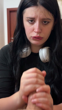 Stepdad Scolds Dirty House Then Fills My Throat and Pussy Hard