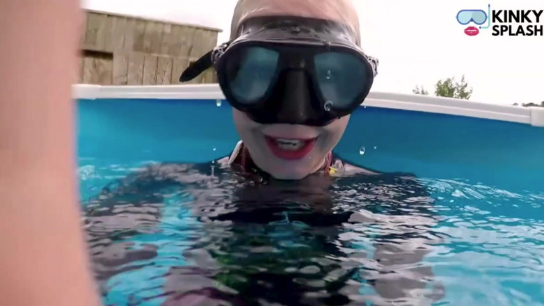 UKCuteGirl Lucy Lauren: Underwater Wetsuit JOI in My Private Pool