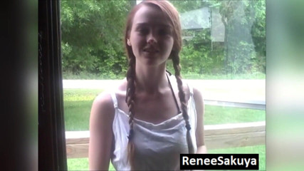 Renee Sakuya: College girl catches you jacking off to her pictures