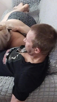 Cum in Mother-in-law's Mouth After Blowjob