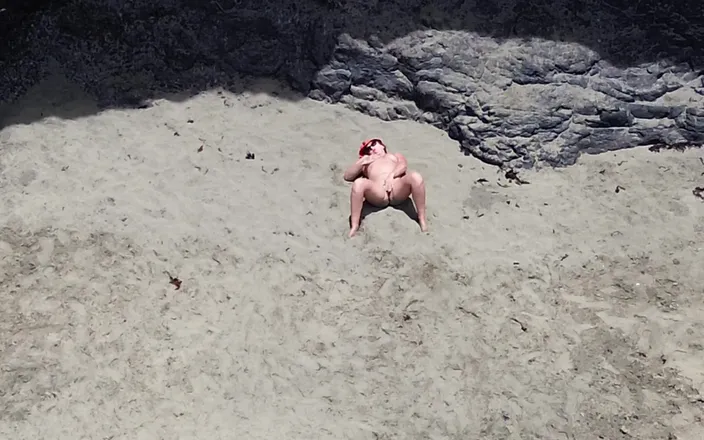 Emma Voyeur: Naked Beauty on Beach - Drone POV Erotic Relaxation