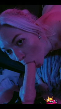 Watching Me Suck a Dildo in the Strap-on