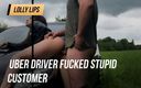 Lolly Lips: उबर ड्राइवर ने बेवकूफ ग्राहक को चोदा
