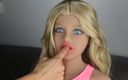 Beauty doll Belle: Beautiful 18 year old girl sucks cock for the first time...