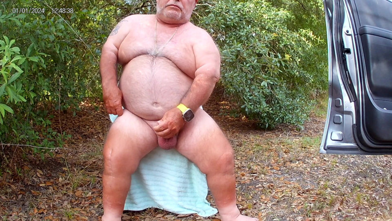 Mark Fletcher: Mark Fletcher Eating My Cum Again in the Woods