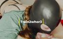 Train 2 whore: Nr.13 Deepthroat-Training, tonton pantatku. Aku suka nyepong kontol suamiku.