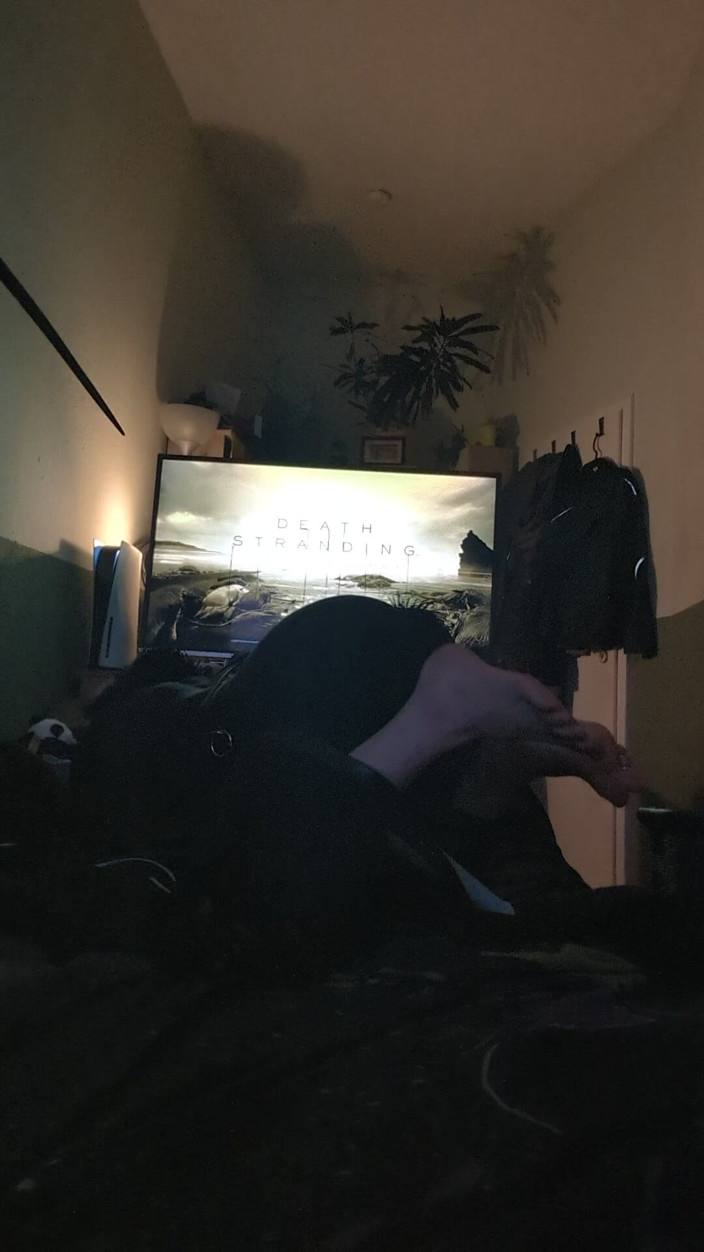 AJ_the_catgirl: Petuit Wiht Hood Weile vibrovaný selfbondage