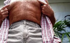 Solo Courtyard Striptease, Jerkoff and Cum