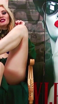 Ao lado, estrela pornô, sensual dominação