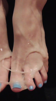 Huge Load All Over My Feet