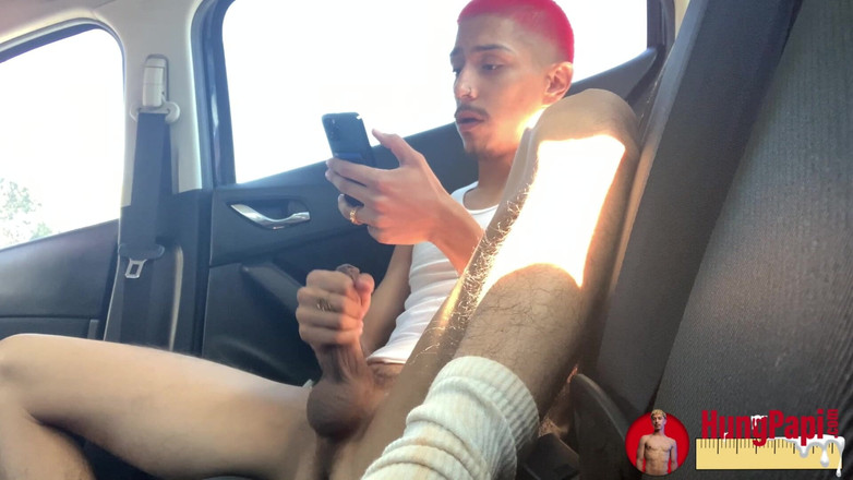 Hung Papi: Hung Papi Mladý Twink Velký Nesestříhaný Penis Solo Honění z...