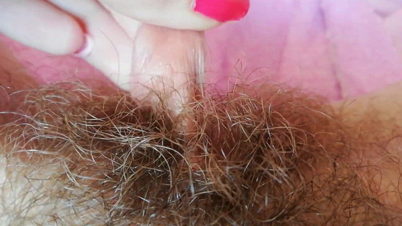 Cuteblonde666: Close up big clit hood scretching pulling