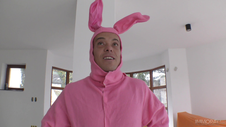 Immoral Live: The Easter Bunny Takes the Anal Virginity of Emily Cutie