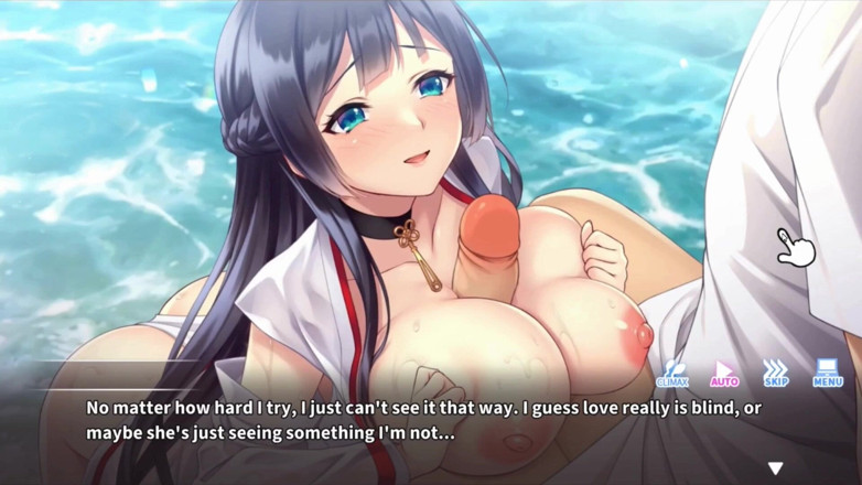 NSFWOtaku: Hentai Game - Do as I Say - Shrine Maiden Paizuri