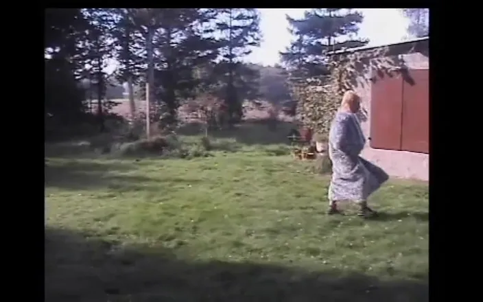Absolute BDSM films - The original: Dirty Blonde Vintage Pisses in the Garden Then Fucks and...