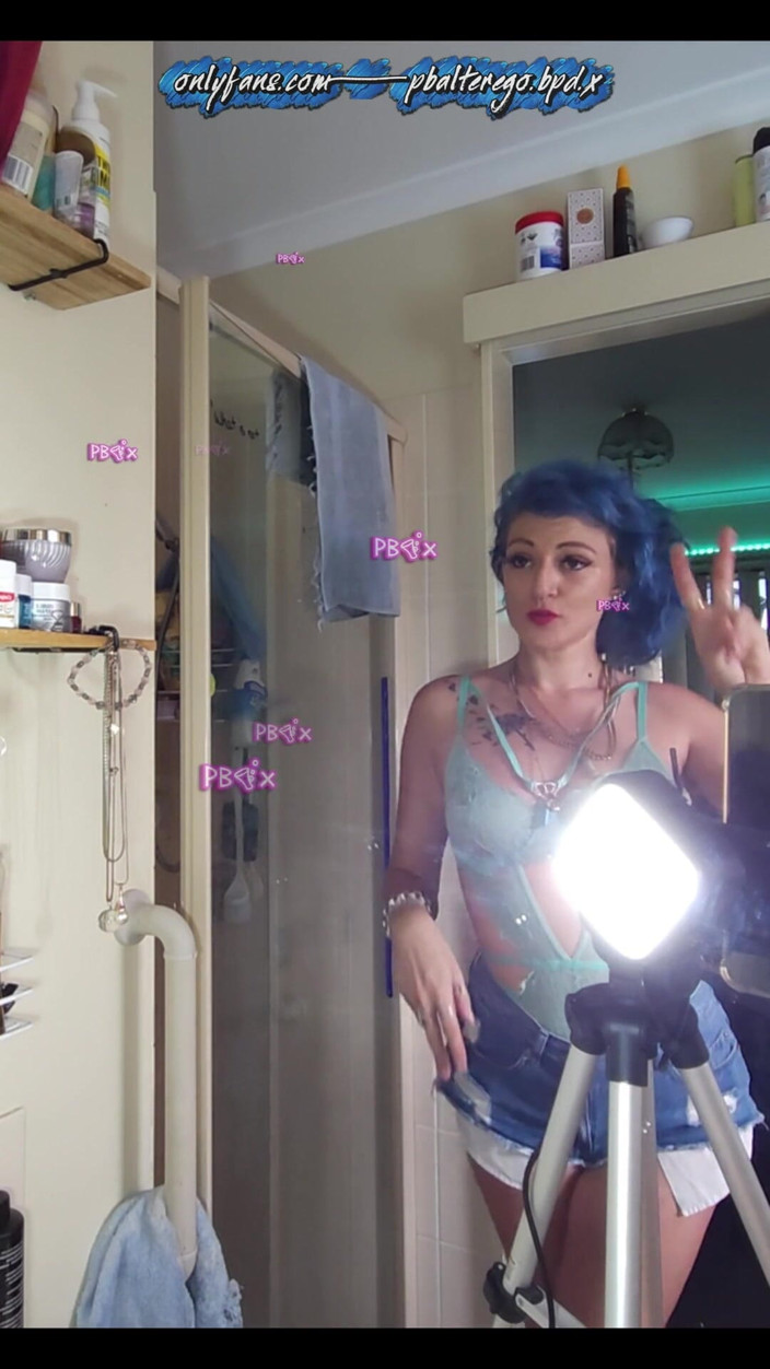 Princess Bubblegumx: Grwm alt mädchen färbt meine haare blau, tanzparty &amp; badezimmerspaß (pov)