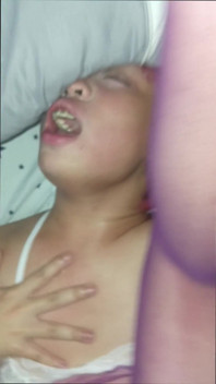 This effeminate young boy in sexy lingerie will make you cum just by hearing him moan.