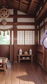 Silver-haired Miko Shrine Secrets! Half-unbuttoned White Kimono, Kneeling Poses and Intense Eye Contact.