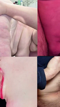 Goon to Premature Ejaculation Compilation! Split Screen