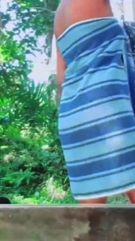 The Naughty Beauty Teen Girl Flinging Herself Outside Naked Pissing and Bathing