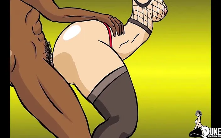 Dukes Hardcore Honeys: Stepmom spanked then fucked by black cock teen