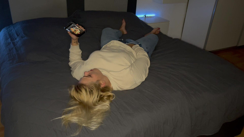Bonieclydeerotik: Masturbation Porn Watching Horny Foreplay Blonde Wet Horny Aroused Pussy...