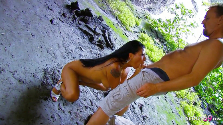 Full porn collection: Horny latina teen yoha banged on the rock by step...
