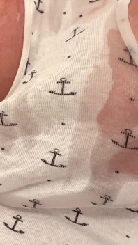 Oiled My Bigtits and Pierced Nipples and Masturbates with Silver Vibrator