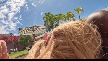 Rex Mastersen studio: Pastello ed io in piscina a Portlock