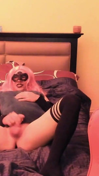 Stroking Until Double Cumshot