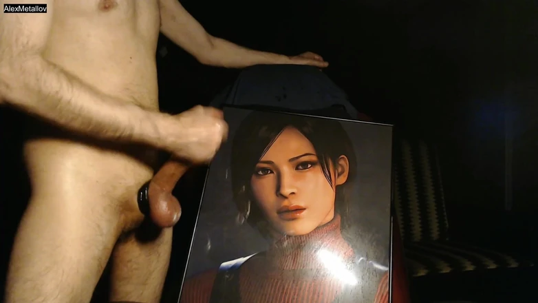 Alex Metallov: Трибьют спермы для Ada Wong (игровой персонаж из Resident Evil 4, ремейк) огромная порция спермы