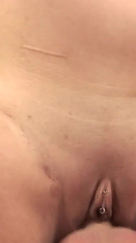 Horny brunette MILF pounded and creampied in her pussy