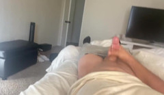 CNN: Un ragazzo del college che esercita il suo cazzone bianco