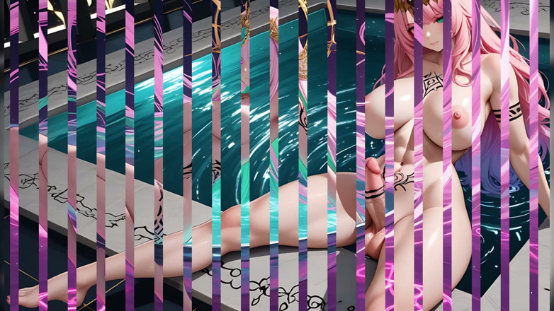 TransMuse: Zero-gravity Infinity Pool - Floating Spread-eagle Futa