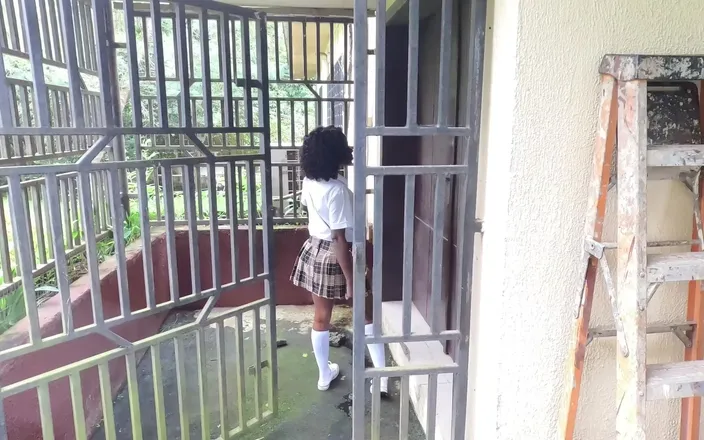 Black Swan: Hot Sexy Petite Ebony College girl Flower Gets Fucked and...