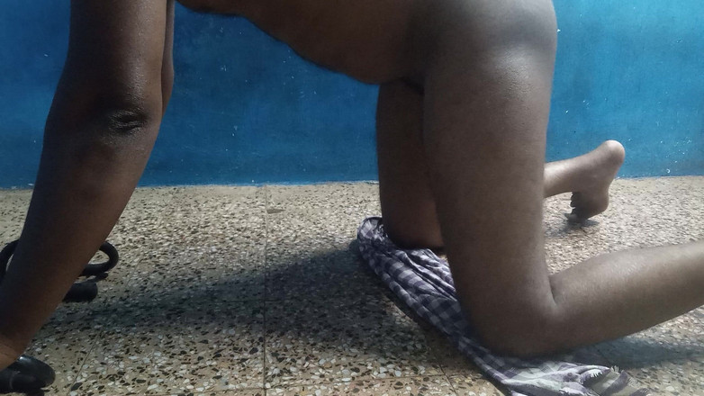 Sweet Indian cock: Moje skutečná tvář s masážním olejem s velkým ptákem a šukání...