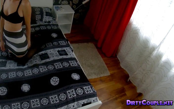 Dirty Couple: Відео від першої особи, трахає худу розпусну брюнетку