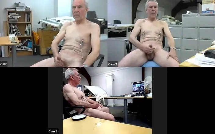Silver Fox Sex: playing with different cams