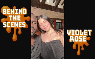 Semaj Media: ビハインド・ザ・ステージ!!バイオレット・ローズと私は話したり、遊んだり、彼女は私のペニスをしゃぶったりします!!