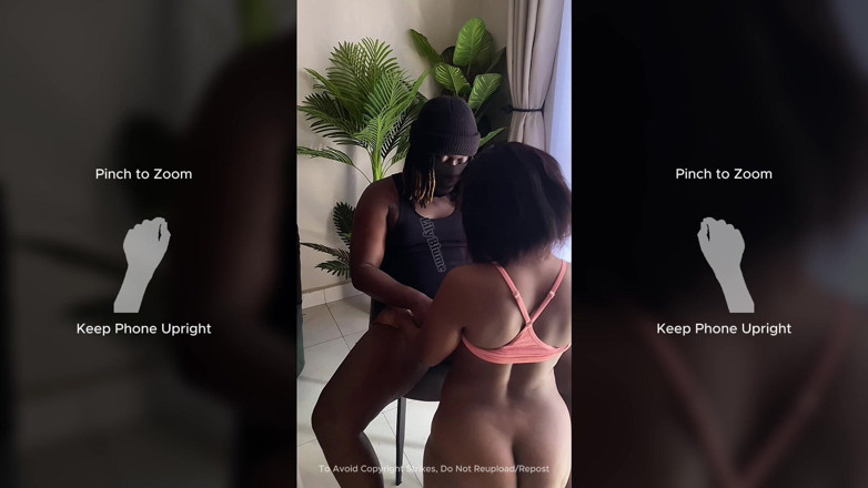 Afrocummy: 자지를 타고 안에 사정할 때까지 천천히