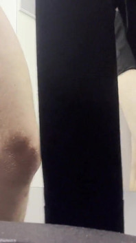 Young Boy in Thong Trying on New Pants, Sweet Ass and Popping Penis