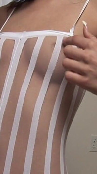 Addison bodystocking strip med Addison Rose