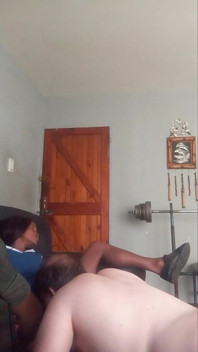 White Man Licks and Eats 19 Year Old Girl Pussy