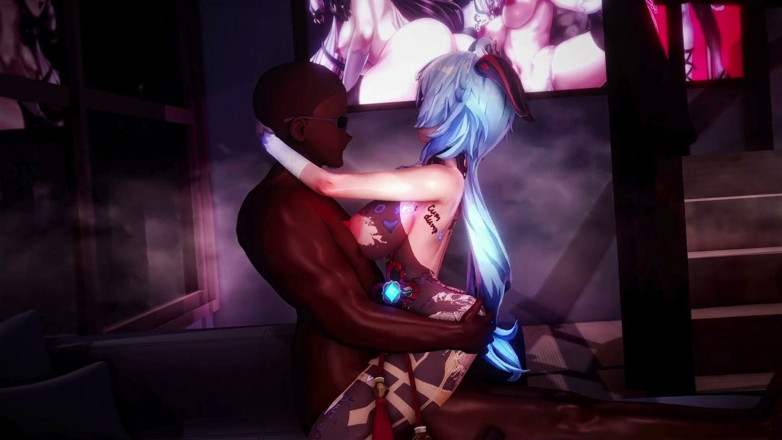 NSFWOtaku: Genshin Impact - Ganyu Ntr, salope, sexe - animations hentai en 3D