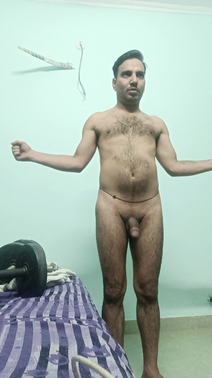 Rajasthani-old-lover: Indická desi muž cvičení