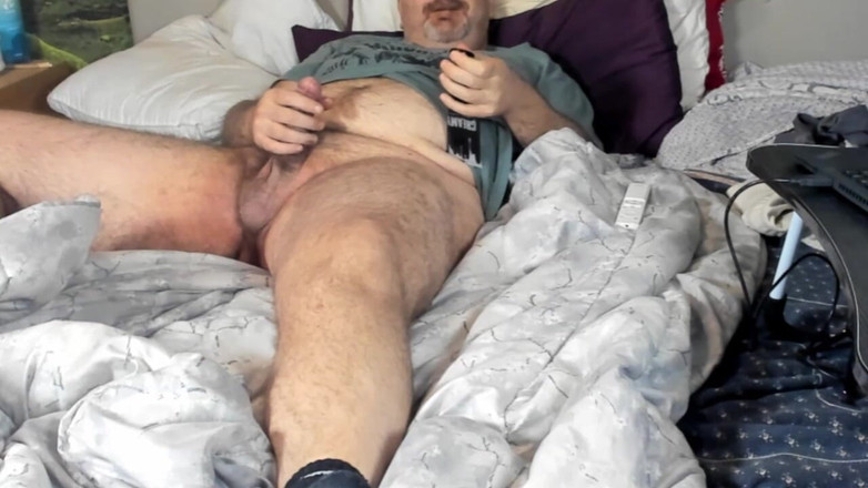ChubbyDaddyBearLuka: Mature Chubby Bear Jerkoff with Lube and Sex Toy
