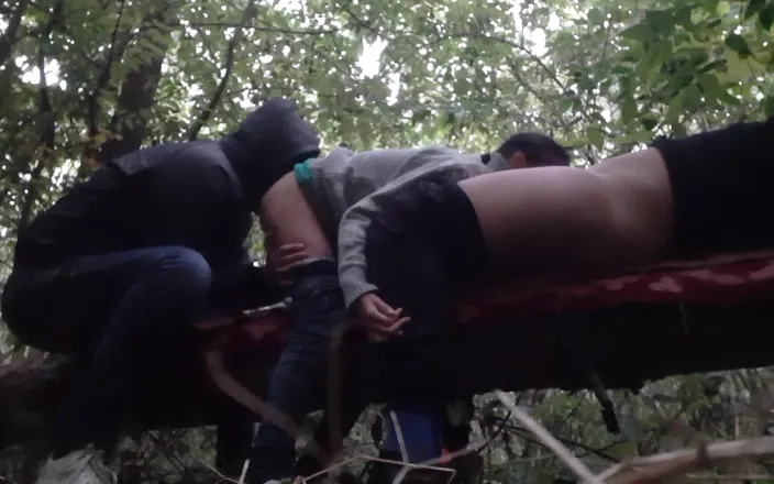 Lesbian-illusion: Risky Sex in the Dark Forest of Three Horny Lesbians
