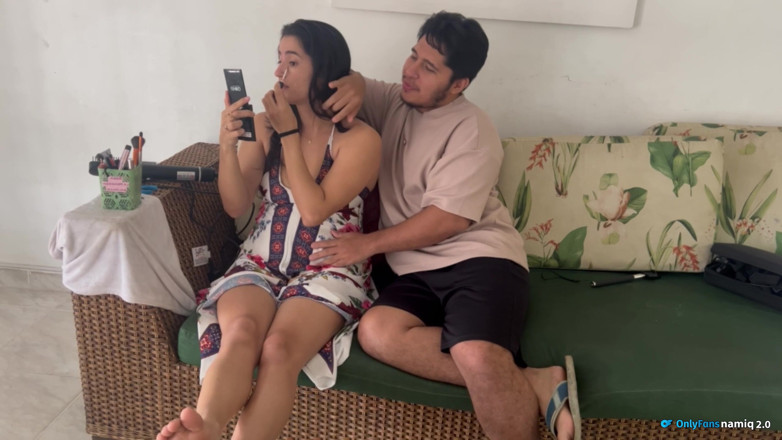 Dakotasex19: Cum My Stepsister on the Couch in the Family Home!