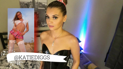 Katie Diggs: Vreemdgaande vriendin betrapt, dus slikt ze sperma van vriendje